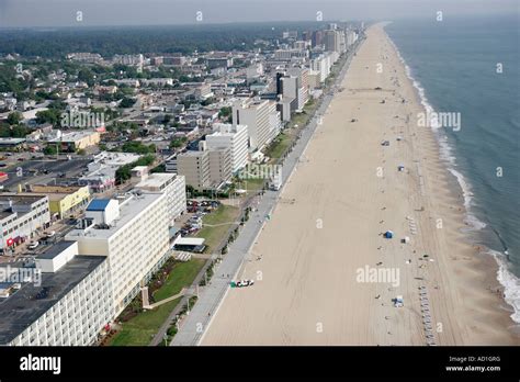 Virginia, VA, South, Tidewater Area, Virginia Beach, aerial, view Stock Photo - Alamy