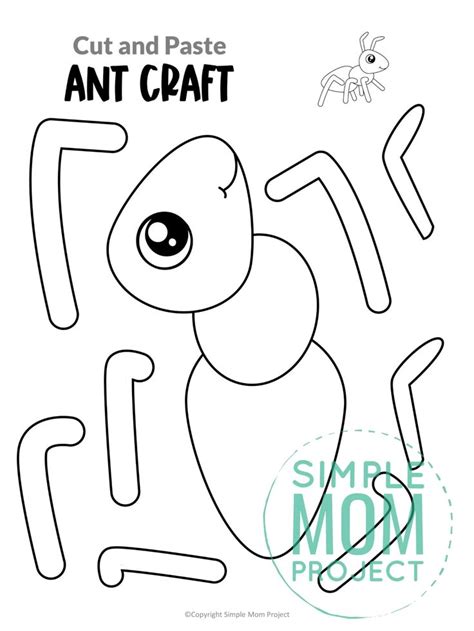 Free Printable Ant Craft Template | Ant crafts, Preschool bugs crafts, Insect crafts