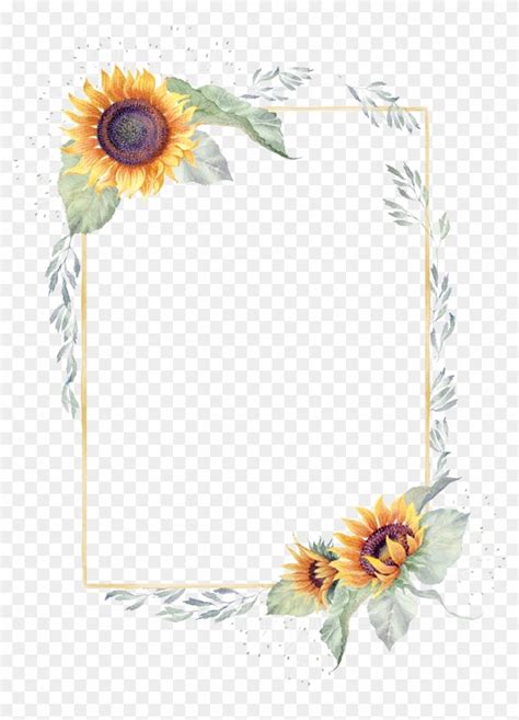 Find hd Sunflower Png Border - Transparent Background Sunflower Border, Png Download. To search ...