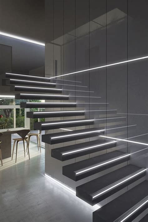 Linear LED Stairs & Romm Illumination | Stairs design modern, Modern ...