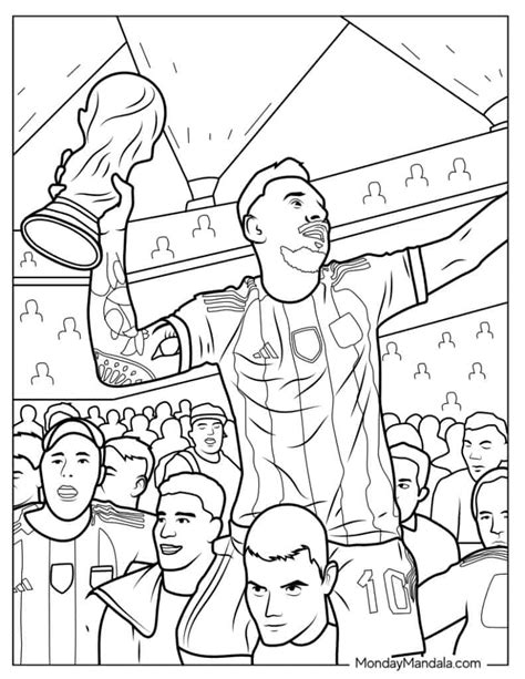 Soccer Messi Coloring Pages