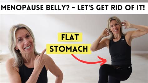 Menopause Belly? Let's Get Rid Of It! Low Impact Home Workout - YouTube