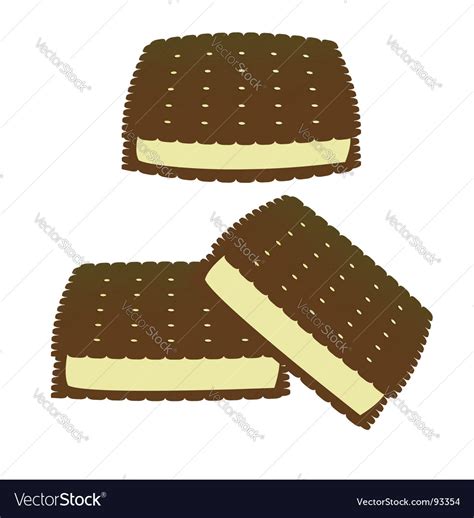 Ice cream sandwich Royalty Free Vector Image - VectorStock