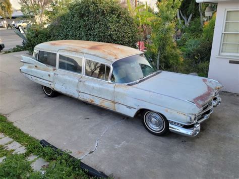 1959 Cadillac Miller-Meteor Duplex Combination Hearse Ambulance [very solid] for sale