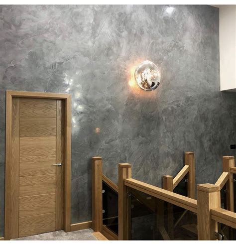 Feature wall | Venetian decor, Venetian plaster walls, Polished plaster