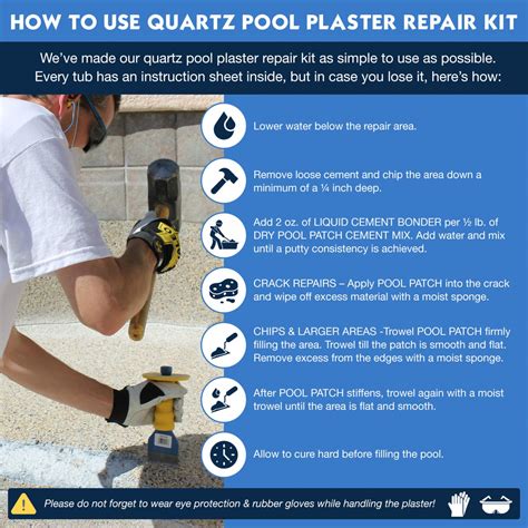 Quartz Pool Plaster Repair Kit | Swimming Pool Quartz Plaster Surfaces