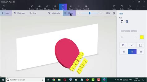 HOW TO CREATE 3D LOGO IN PAINT 3D - YouTube