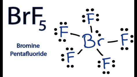 BrF5 Lewis Structure - How to Draw the Lewis Dot Structure for BrF5 - YouTube