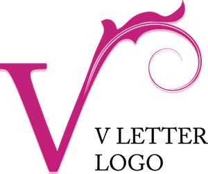 V Letter Floral logo vector. Download free V Letter Floral vector logo ...