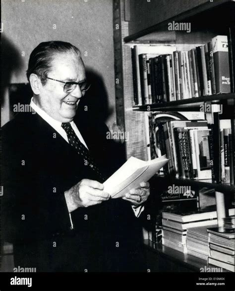 May 22, 1973 - Yugoslavia's President Josip Broz Tito in His Library ...