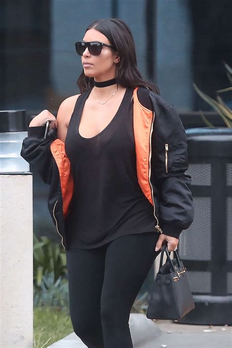 Kim Kardashian in Spandex out in Calabasas – GotCeleb