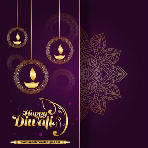 Download Traditional Happy Diwali Festival Card Design Free Vector ...