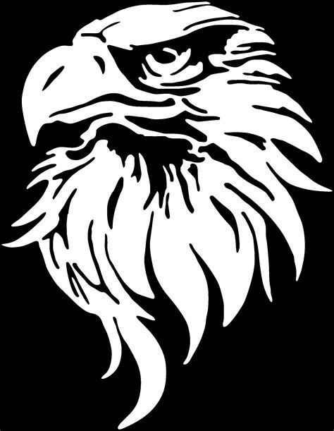 Eagle head | Eagle drawing, Silhouette art, Animal stencil