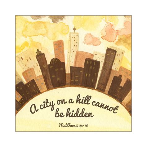 A City on a Hill Cannot Be Hidden - Etsy