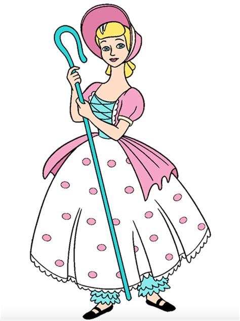 Bo Peep from Toy Story | Toy story coloring pages, Bo peep toy story ...