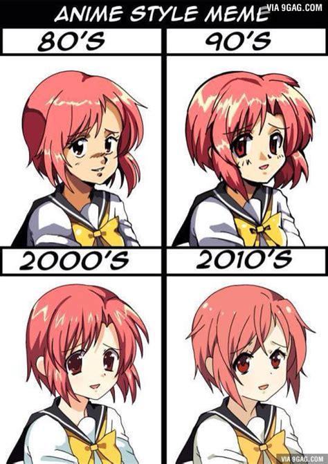 Evolution of anime - 9GAG