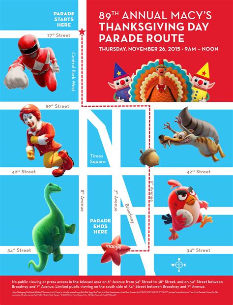 NYC - Macy's Thanksgiving Day Parade, Route Map + More - New York City ...