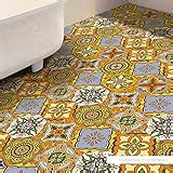 Bleucoin Mexican Talavera Tile Sticker For Kitchen and Bathroom Backsplash Tile, Stair Riser ...