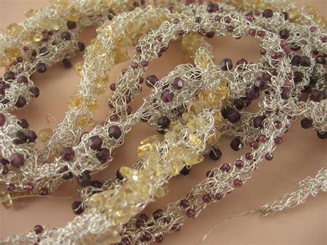 7 Free Wire and Bead Crochet Necklace Patterns