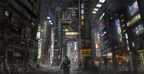 ArtStation - Cyberpunk underground city