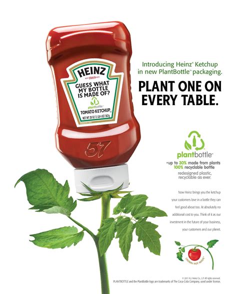 Heinz Advertisement Design: Plant One on Every Table