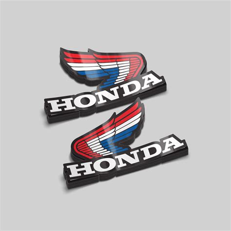 Retro Honda Wing Decals