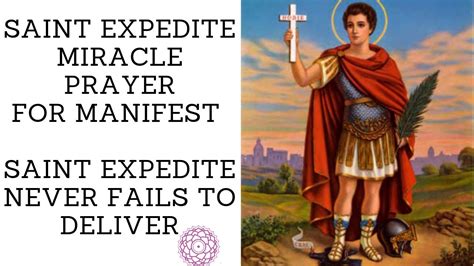 MIRACLE PRAYERS FOR SAINT EXPEDITE for Fast Manifestations - YouTube