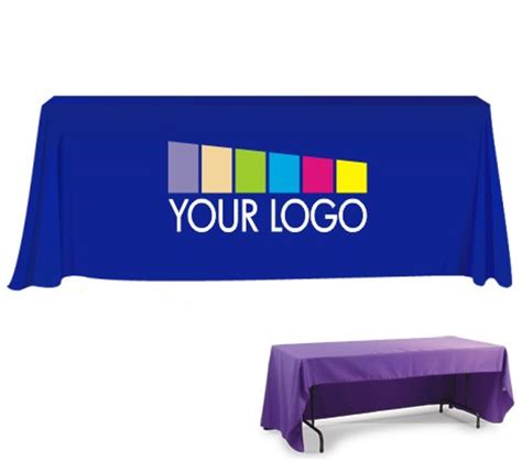 Custom Trade Show Table Cover with Logo for Marketing