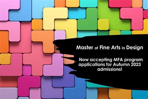 Now Accepting MFA Applications | Department of Design