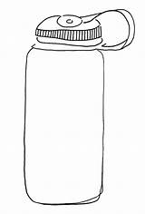 Water Coloring Bottle Glass Colouring Pages Drinks Printable Clipart  sketch template