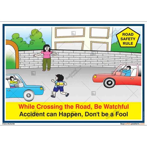 Safety Road Poster – Ilustrasi