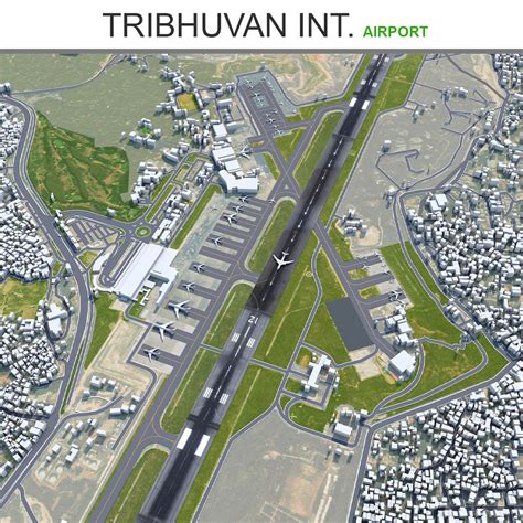 Tribhuvan International Airport 3D - TurboSquid 2016219