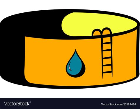 Oil tank storage icon cartoon Royalty Free Vector Image