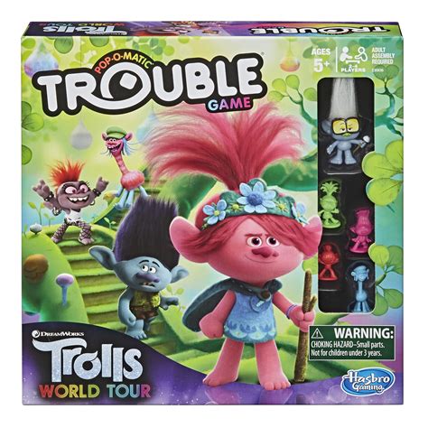 Hasbro Trouble: Dreamworks Trolls World Tour Edition, 2-4 Players - Walmart.com - Walmart.com