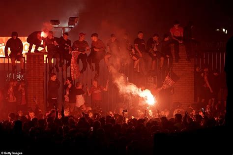 Liverpool and Leeds fans arrested after celebrating crowds gather and ignore orders to stay away ...