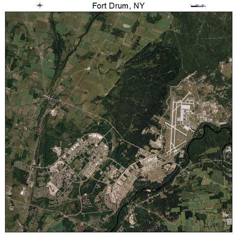 Aerial Photography Map of Fort Drum, NY New York