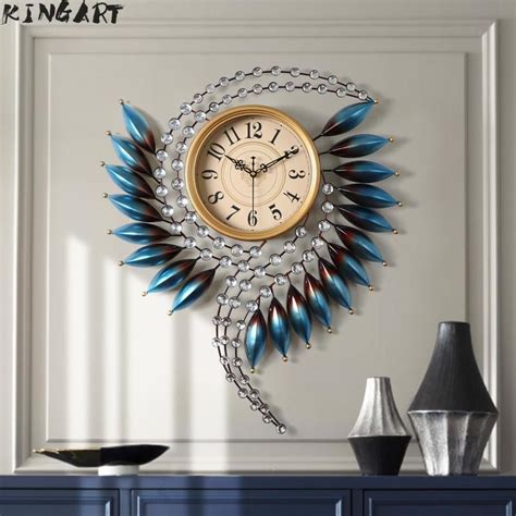 Big 3d Wall Clock Modern Design Large Wall Watch Metal часы настенные Wall Ornament For Home ...