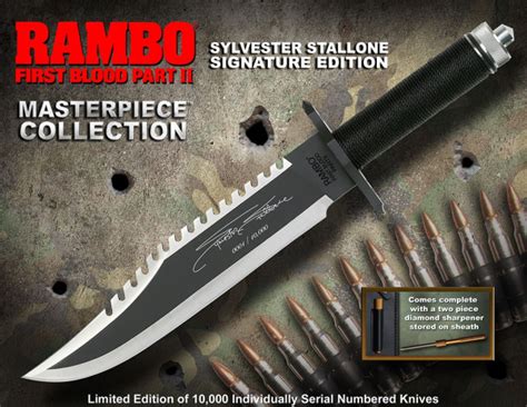 John Rambo Knife 1/1 Replica Signature Edition, First Blood Part II, 40 cm | BlacksBricks