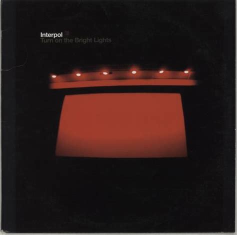 Interpol Turn On The Bright Lights US vinyl LP album (LP record) (674441)