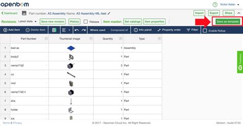 Creating a simple BOM template – OpenBOM Training Library