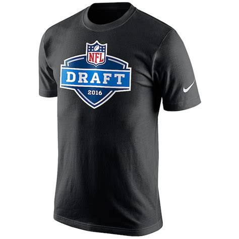 Men's Nike Black 2016 NFL Draft Legend Logo Performance T-Shirt - NFLShop.com