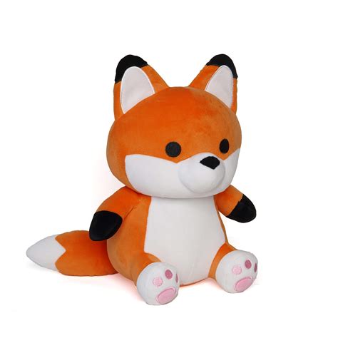 Buy Orange Red Fox Plush - 10 Inches Stuffed Animal Plushie - Hug and Cuddle with Squishy Soft ...