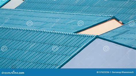 Blue roof stock photo. Image of space, tiles, material - 57623236