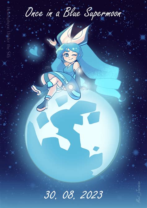 Blue Supermoon 2023! (late post) : r/Earthchan