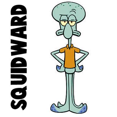 How to Draw Squidward Tentacles from Spongebob Squarepants Lessons ...