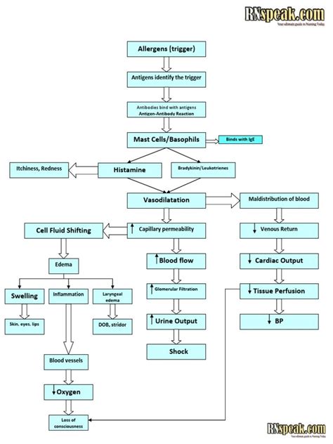 I’m reading Anaphylactic Shock Pathophysiology on Scribd Nursing ...