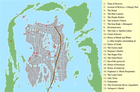 (no spoilers) Map of Braavos with location markers : r/pureasoiaf