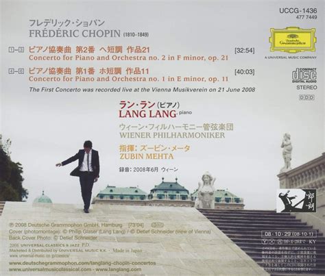 Lang Lang - Chopin Piano Concerto No.1 and 2 - UHQCD Japan Limited OBI ...