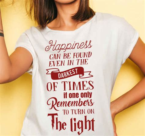 Harry "Potter" Hapiness' Quote t-shirt - TenStickers