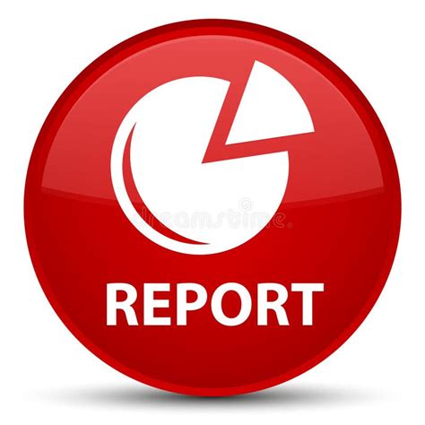 Report (graph Icon) Special Red Round Button Stock Illustration - Illustration of special, graph ...